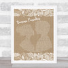 Jack Johnson Banana Pancakes Burlap & Lace Song Lyric Quote Print