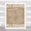 The Temper Trap Sweet Disposition Burlap & Lace Song Lyric Quote Print