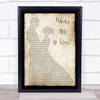 David Ford What's Not to Love Man Lady Dancing Song Lyric Wall Art Print