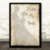 George Strait George Strait I Cross My Heart Man Lady Dancing Song Lyric Wall Art Print