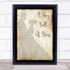 Coldplay A Sky Full Of Stars Man Lady Dancing Song Lyric Quote Print