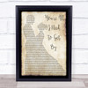 Marvin Gaye & Tammi Terrell You're All I Need To Get By Song Lyric Print