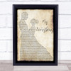 Owl City My Everything Man Lady Dancing Song Lyric Quote Print