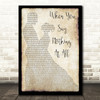Ronan Keating When You Say Nothing At All Man Lady Dancing Song Lyric Print