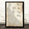 The Style Council You're The Best Thing Man Lady Dancing Song Lyric Quote Print