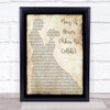 Biffy Clyro Many Of Horror (When We Collide) Man Lady Dancing Song Lyric Print