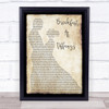 Deep Blue Something Breakfast At Tiffany's Man Lady Dancing Song Lyric Print