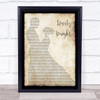 Joshua Radin Lovely tonight Man Lady Dancing Song Lyric Print