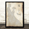 Kodaline All I Want Man Lady Dancing Song Lyric Print