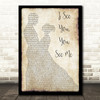 The Magic Numbers I See You, You See Me Man Lady Dancing Song Lyric Print