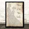 Bad English When I See You Smile Song Lyric Man Lady Dancing Quote Print