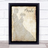 Foo Fighters Miracle Song Lyric Man Lady Dancing Quote Print