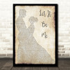 Ray LaMontagne Let It Be Me Song Lyric Man Lady Dancing Quote Print