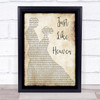 The Cure Just Like Heaven Song Lyric Man Lady Dancing Quote Print