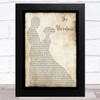 Angels & Airwaves The Adventure Man Lady Dancing Song Lyric Music Art Print