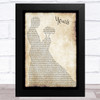 Russell Dickerson Yours Man Lady Dancing Song Lyric Music Art Print