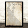 Pearl Jam Future Days Man Lady Dancing Song Lyric Quote Print