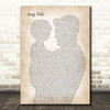 Any Song Lyrics Custom Father & Child Song Lyric Print