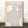 The Beatles In My Life Father & Baby Song Lyric Print