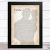 Billy Joel Vienna Father & Baby Song Lyric Music Art Print