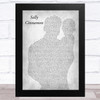 The Stone Roses Sally Cinnamon Father & Baby Grey Song Lyric Music Art Print