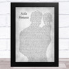 Sarah Brightman Nella Fantasia Father & Baby Grey Song Lyric Music Art Print