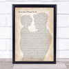 Randy Newman You've Got A Friend In Me Father & Child Song Lyric Print