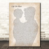 David Bowie Life On Mars Father & Child Song Lyric Print