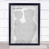 Tim McGraw My Little Girl Father & Child Grey Song Lyric Print