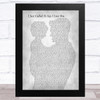 Stevie Wonder I Just Called To Say I Love You Father & Child Grey Song Lyric Music Art Print
