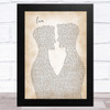 Taylor Swift Lover Two Men Gay Couple Wedding Song Lyric Music Art Print