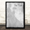 Ray J One Wish Grey Man Lady Dancing Song Lyric Print