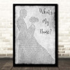 Rihanna feat. Drake What's My Name Grey Man Lady Dancing Song Lyric Print