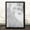 Shawn Mendes Fallin' All In You Grey Man Lady Dancing Song Lyric Print