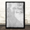 The Shires I Just Wanna Love You Grey Man Lady Dancing Song Lyric Print