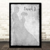 The Weeknd Earned It Grey Man Lady Dancing Song Lyric Print