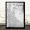 The Killers Mr Brightside Grey Man Lady Dancing Song Lyric Wall Art Print