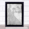 Creed My Sacrifice Grey Man Lady Dancing Song Lyric Wall Art Print