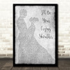 Goo Goo Dolls I'll Be Your Crying Shoulder Grey Man Lady Dancing Song Lyric Quote Music Print