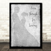 Luke Combs Even Though I'm Leaving Grey Man Lady Dancing Song Lyric Quote Music Print