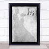 Goo Goo Dolls Iris Man Lady Dancing Grey Song Lyric Quote Print