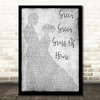 Tom Jones Green Green Grass Of Home Man Lady Dancing Grey Song Lyric Quote Print