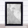 James Leviathan Man Lady Dancing Grey Song Lyric Print
