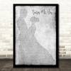 Norah Jones Turn Me On Man Lady Dancing Grey Song Lyric Print