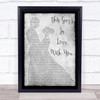 Herb Albert This Guys In Love With You Grey Song Lyric Man Lady Dancing Print