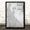 Soft Cell Tainted Love Grey Song Lyric Man Lady Dancing Quote Print
