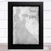Scouting for Girls Secret Tattoo Grey Man Lady Dancing Song Lyric Music Art Print