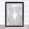 Jonathan Larson Reprise Two Men Gay Couple Wedding Grey Song Lyric Print