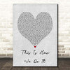 Montell Jordan This Is How We Do It Grey Heart Song Lyric Print