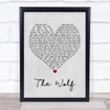 Mumford & Sons The Wolf Grey Heart Song Lyric Print
